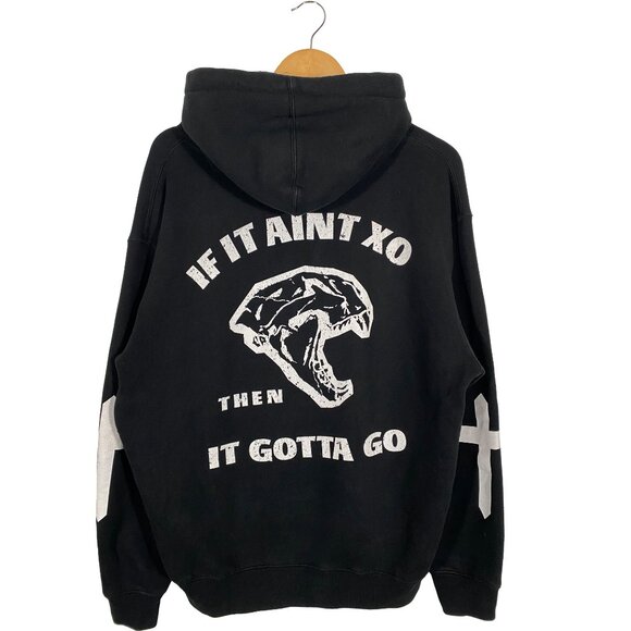 XO "If it Aint XO Then it Gotta Go" The Weeknd Starboy Tour Hoodie Black mens M - Picture 1 of 7